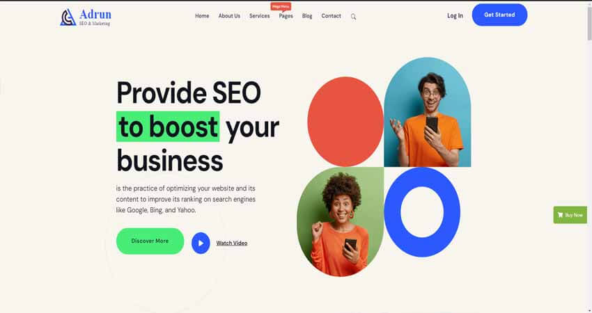 Adrun SEO & Marketing Agency WordPress Theme