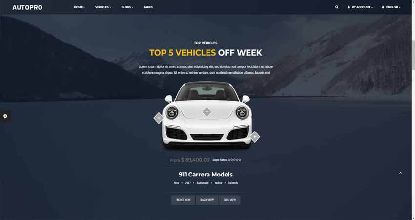 AutoPro- Car Dealer WordPress Theme