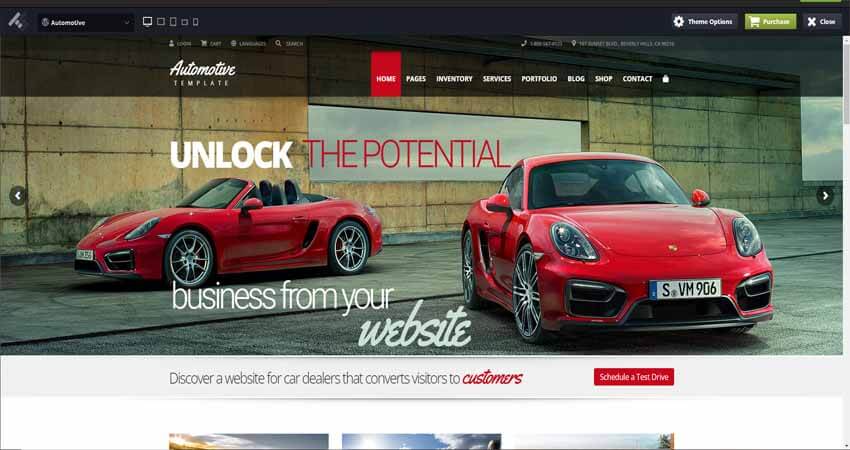 Automotive Car Dealership Business WordPress Theme