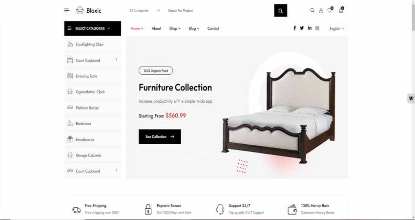 Bloxic-Furniture Store WooCommerce Theme