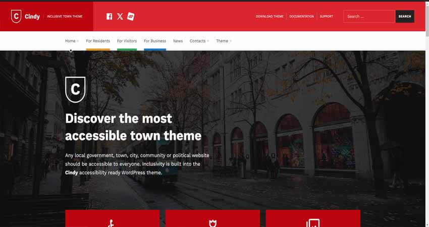 Cindy- Accessible Local Government WordPress Theme