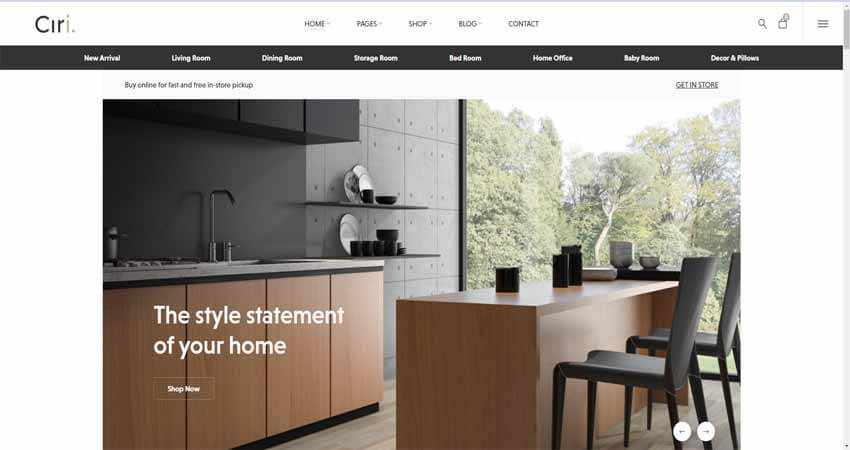 Ciri- Furniture & Interior WooCommerce Theme