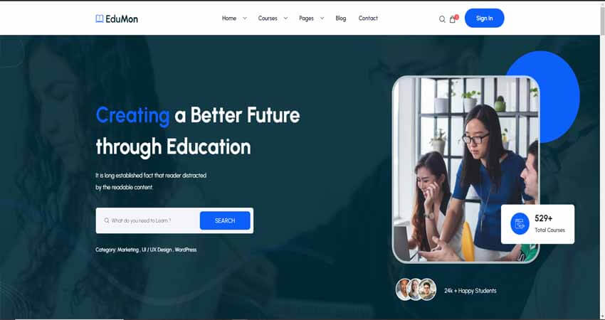 Top 13+ Education Website Templates