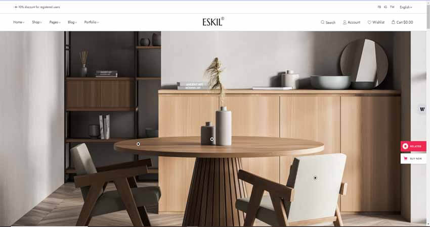 Eskil- Furniture Store Theme