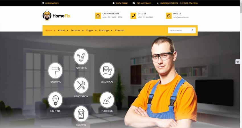  Home Fix-Maintenance, Handyman Service Theme