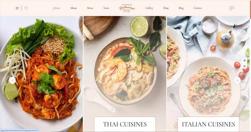 Hungrybuzz- Restaurant WordPress Theme