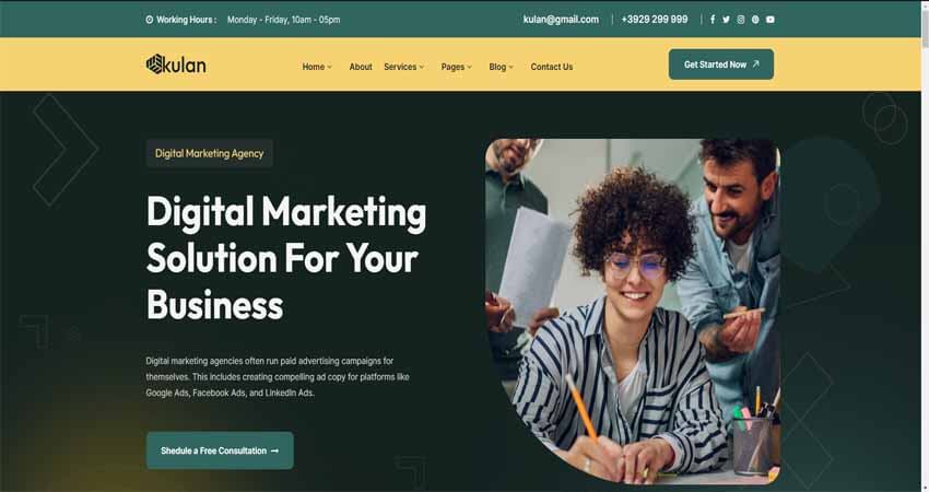Kulan-Digital Marketing Agency WordPress Theme