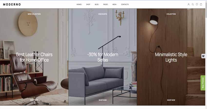 Moderno: Fashion & Furniture Store WooCommerce Theme