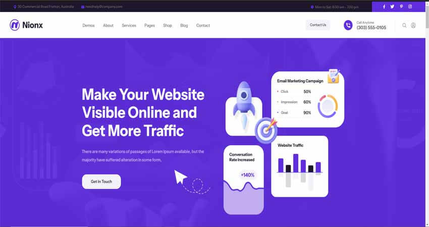 Nionx- SEO & Digital Marketing WordPress Theme