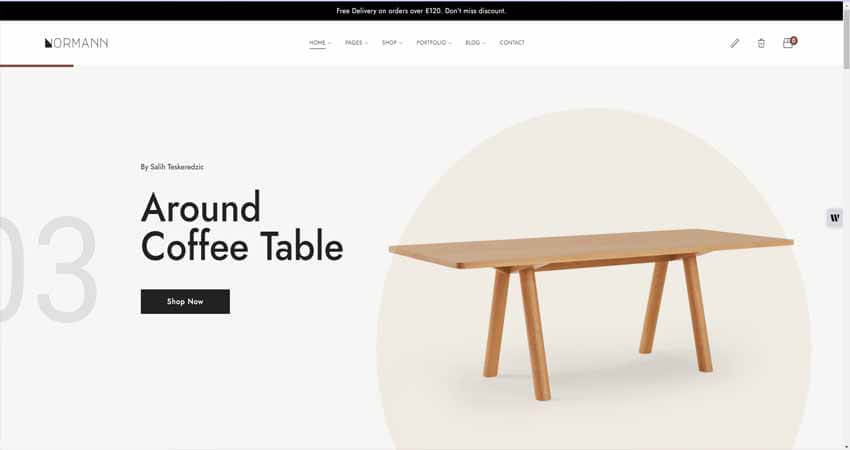 Normann- Furniture Store WooCommerce Theme