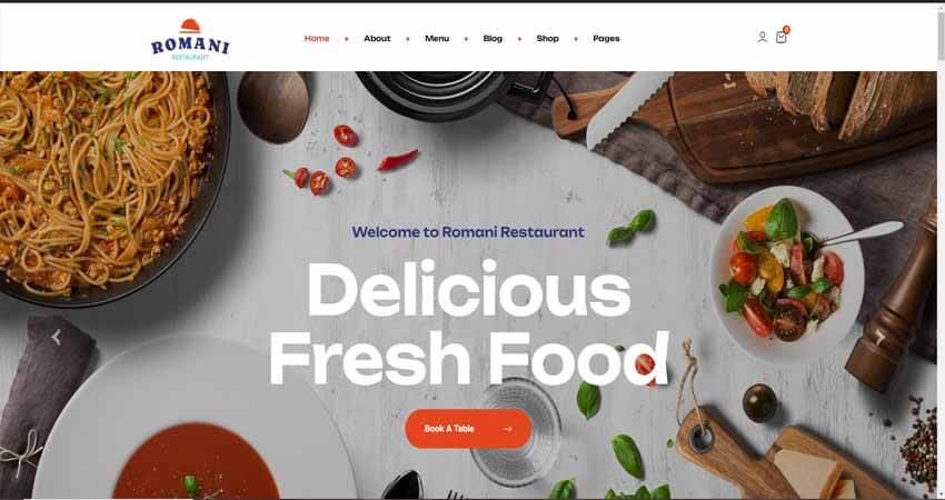 Romani-Restaurant WordPress Theme