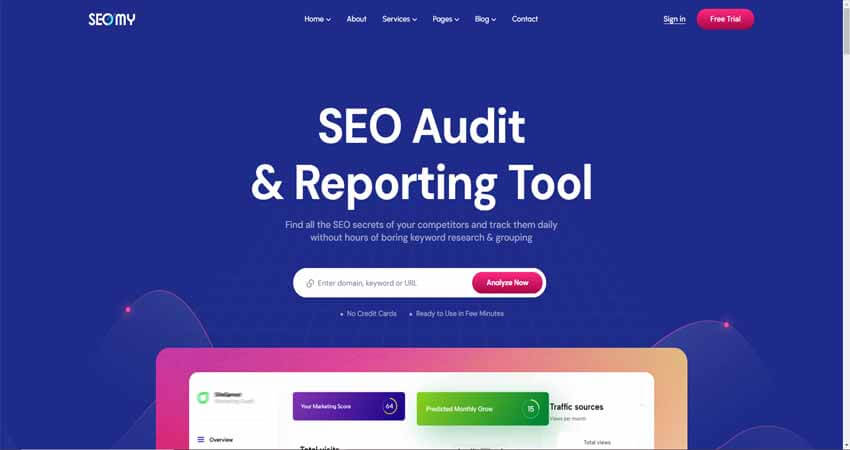SEOmy-Digital Marketing & SEO Agency WordPress Theme