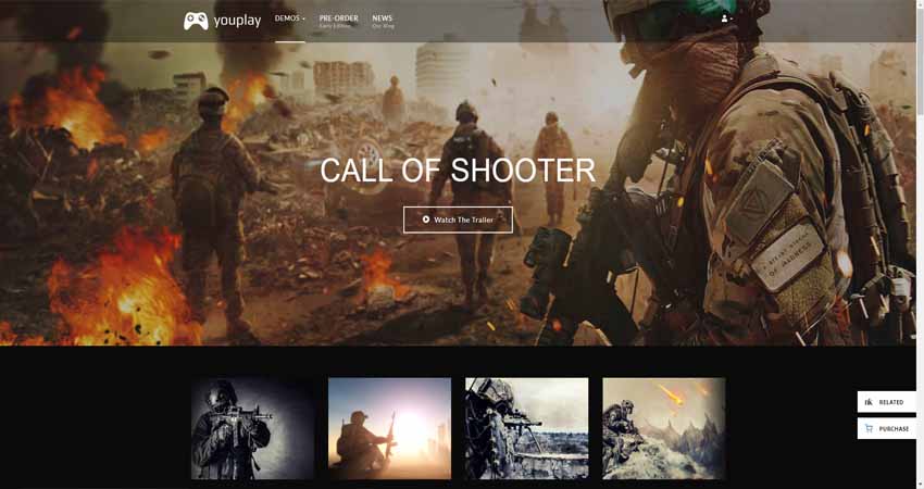 Youplay-Gaming WordPress Theme