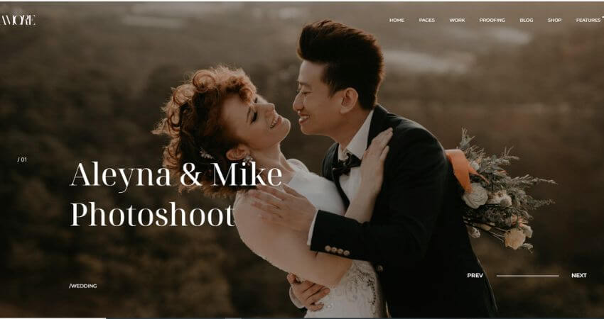 Amore - Elegant Wedding Photography Theme