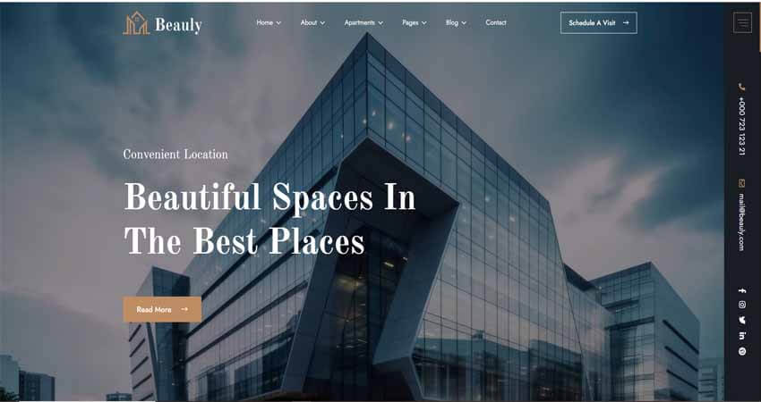 Beauly- Single Property WordPress Theme