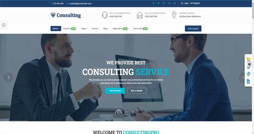 Consulting Pro - Business HTML Template