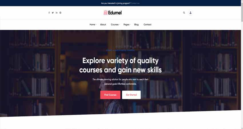 Edumel-Education LMS WordPress Theme