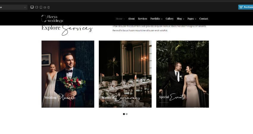 Florya - Wedding and Event Planner Elementor WordPress Theme