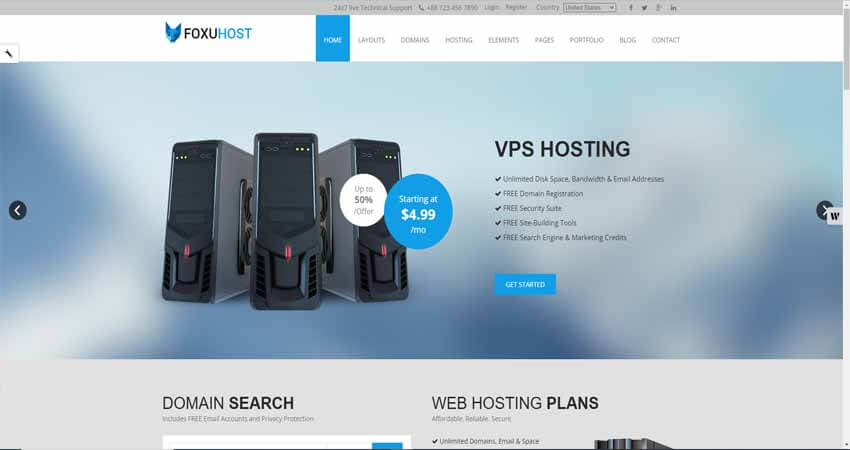 Foxuhost - Web Hosting, Responsive HTML5 Template