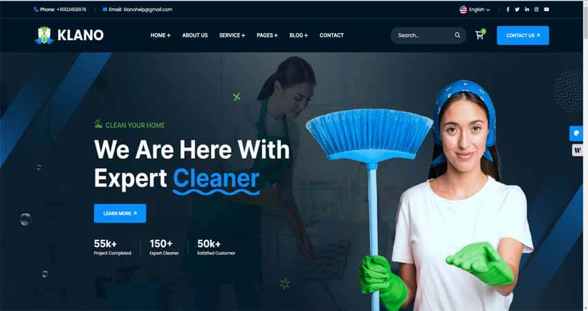 Klano - Cleaning Services HTML Template