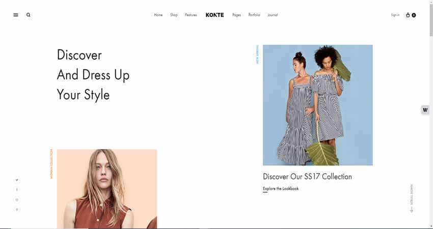 Konte - Minimal & Modern WooCommerce WordPress Theme