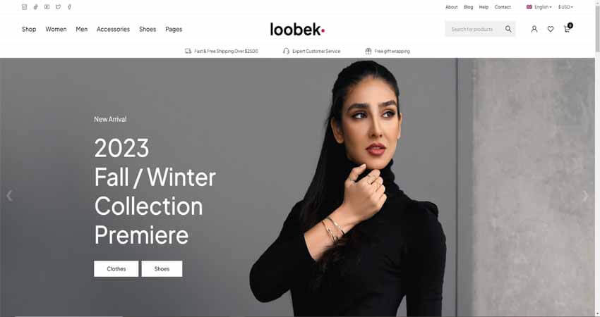 Loobek-Elementor Multipurpose WordPress Themes