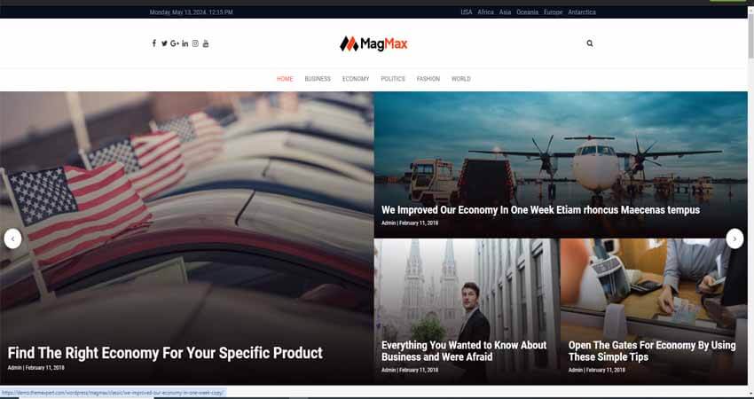 MagMax-News Magazine WordPress Theme