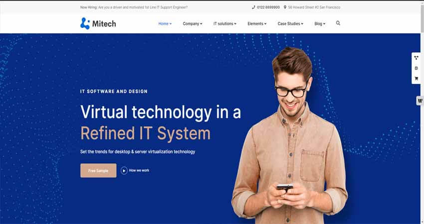 Mitech - IT Solutions And Services Company HTML Template