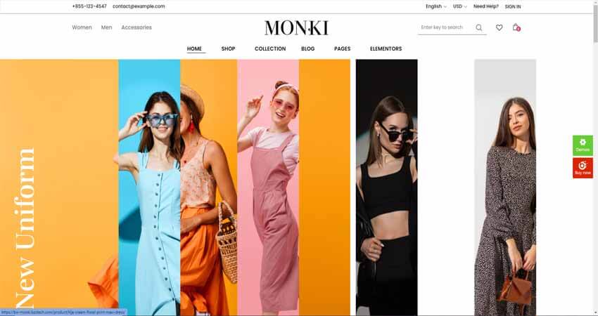 Monki - Elementor Fashion WooCommerce WordPress Theme