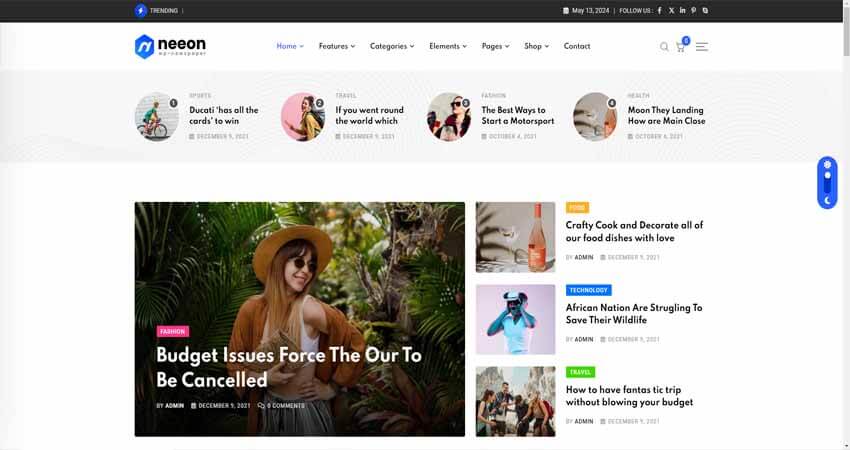 Neeon- WordPress News Magazine Theme (1)