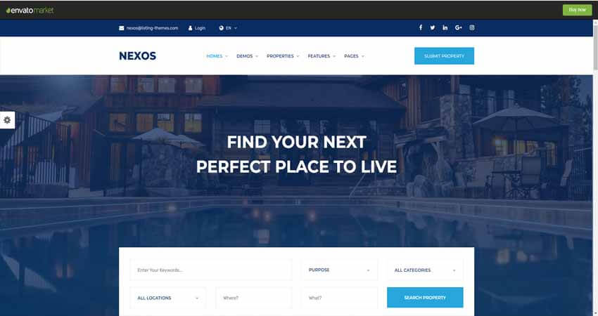 Nexos- Real Esate WordPress Theme (1)