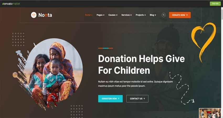 Nonta- Nonprofit & Charity WordPress Theme 