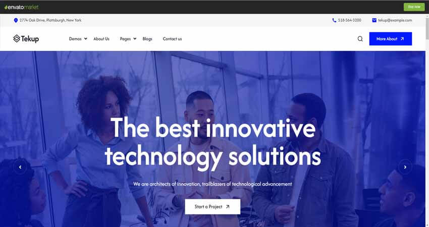 Tekup- Technology IT Service WordPress Theme