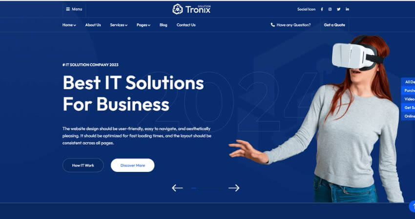 Tronix - IT Service And Technology WordPress Theme