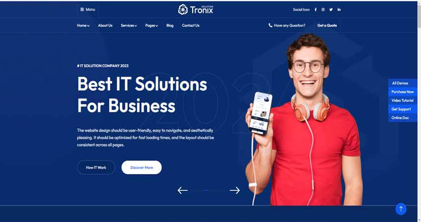 Tronix- IT Service & Technology WordPress Theme