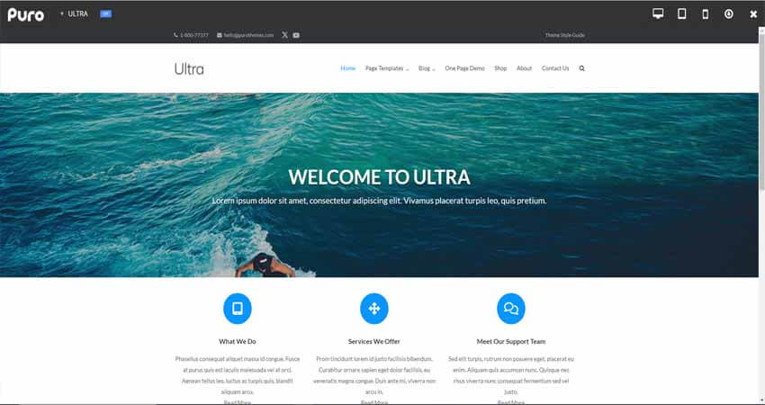 Ultra Free Multipurpose WordPress Theme