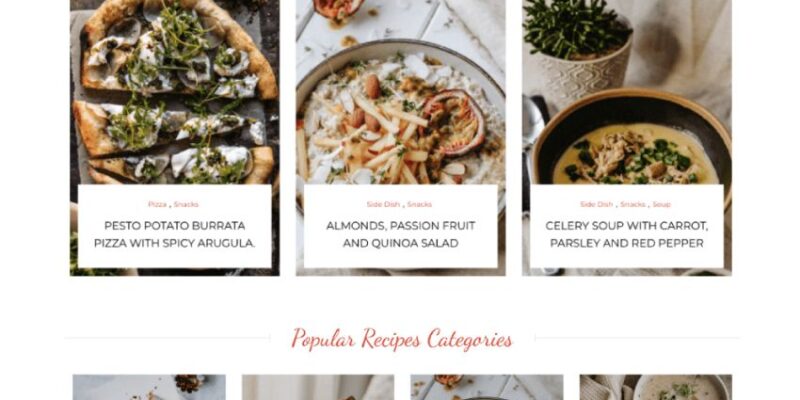 Food Recipes WordPress Themes