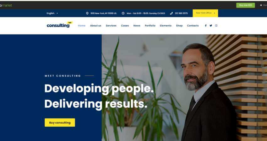 Consulting - Business, Finance WordPress Theme