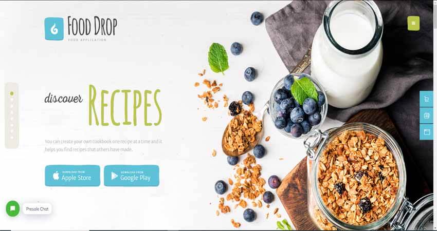 Food Drop Meal Ordering  Delivery Mobile App WordPress Theme