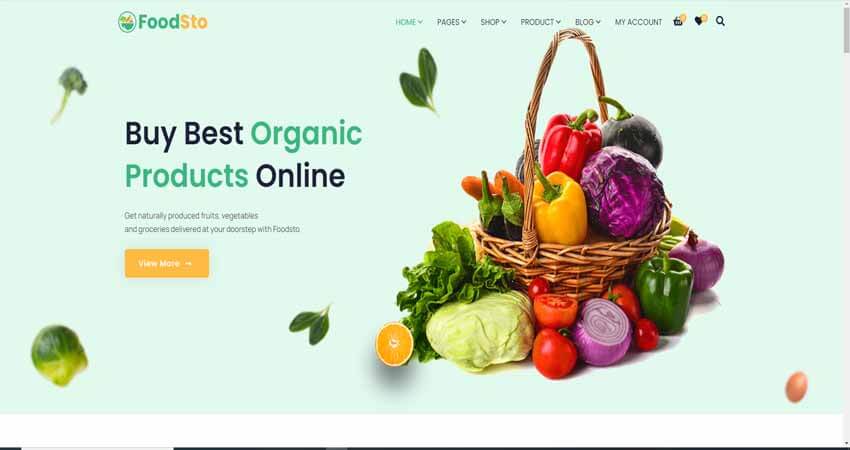 Foodsto Grocery  Food Store WordPress Theme