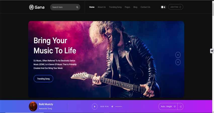 Gana - Music and Event WordPress Theme