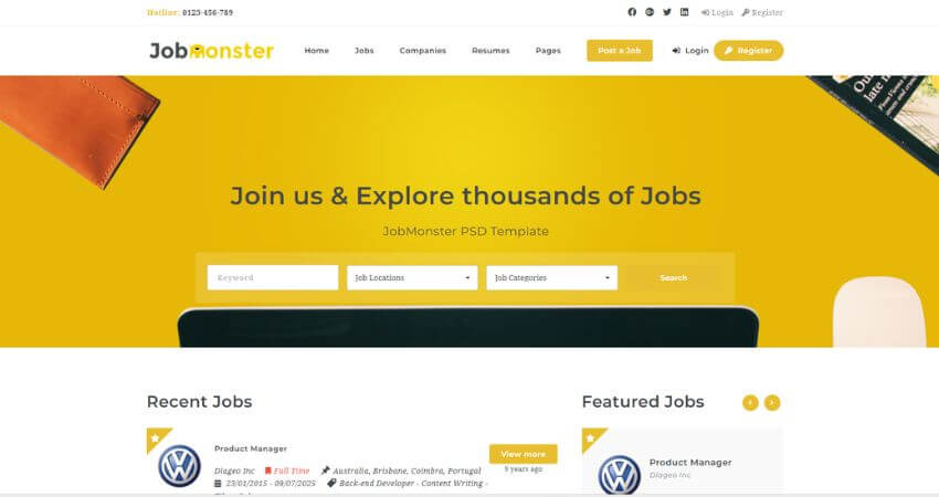 Jobmonster - Job Board WordPress Theme