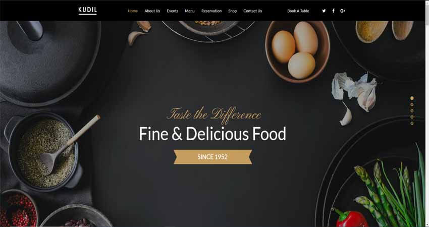 Kudil  Restaurant & Food Delivery Theme