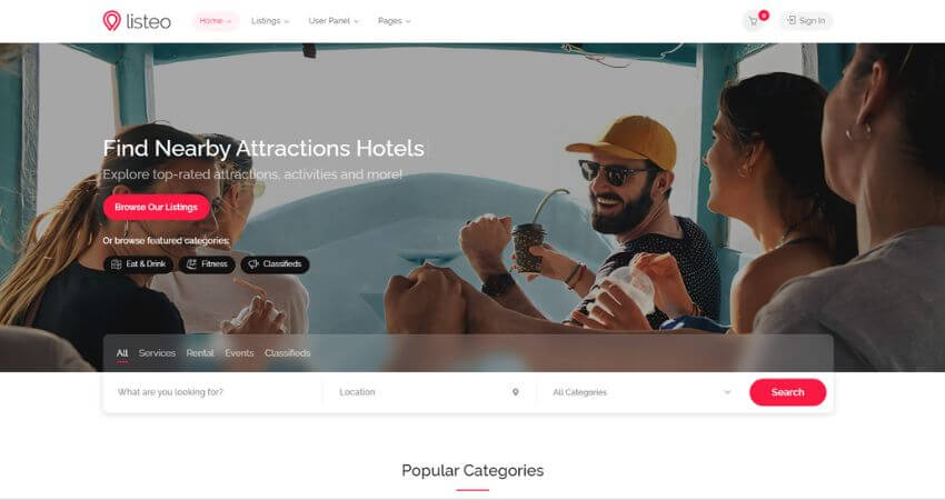 Listeo - Directory and Listings With Booking  WordPress Theme