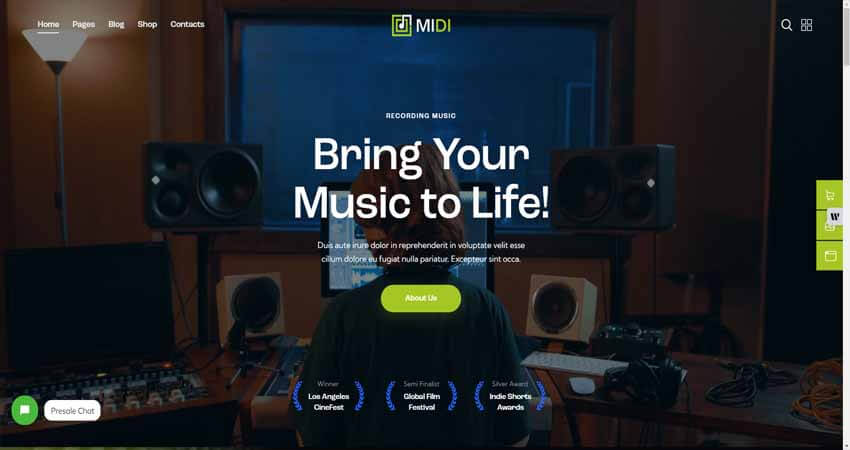 Midi - Sound & Music WordPress Theme