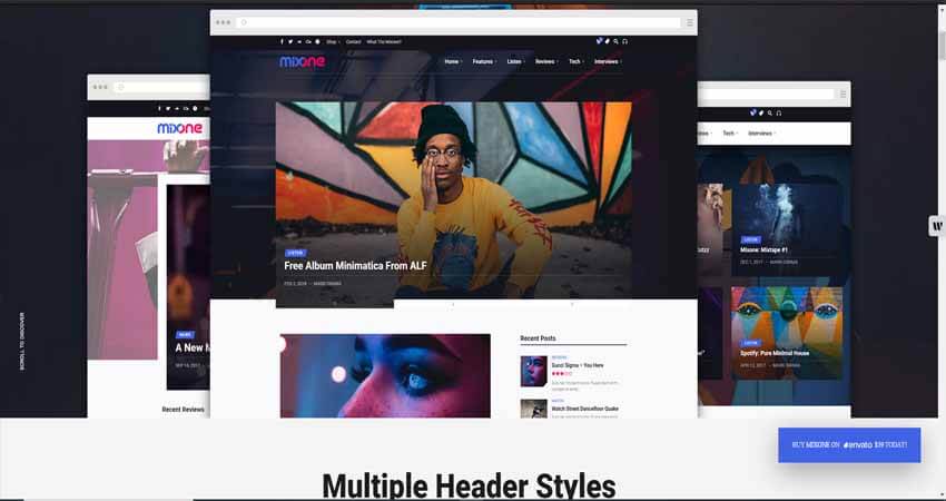 Mixone - WordPress Music Magazine with Ajax and Continuous Playback