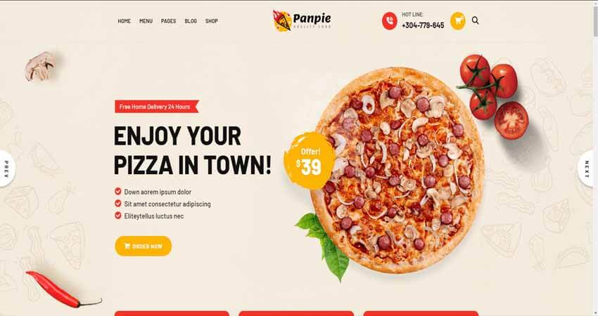 Panpie - Restaurant WordPress Theme