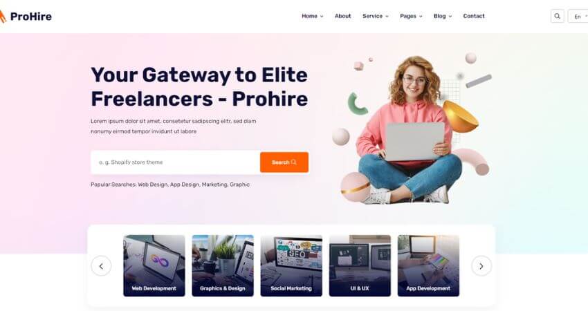 Prohire - Service Selling Marketplace WordPress