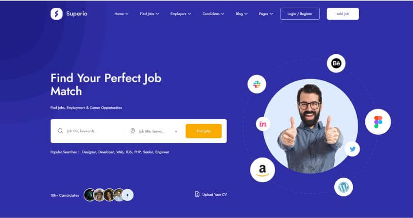 Superio – Job Board WordPress Theme