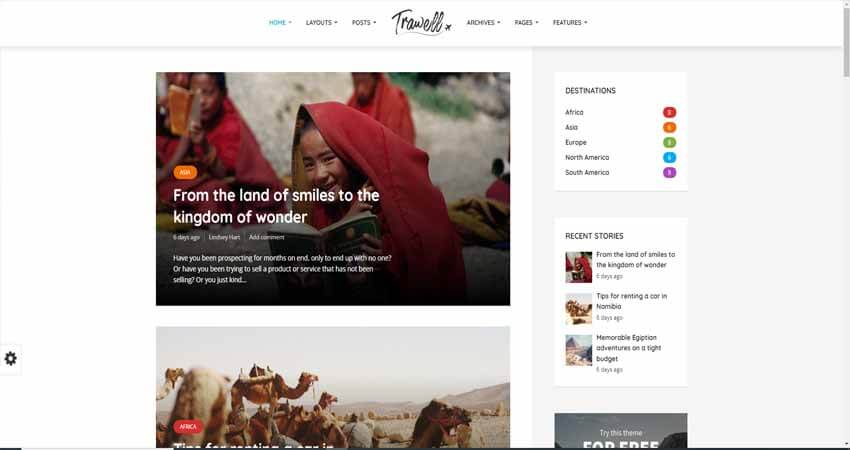 Best Travel WordPress Themes 2024